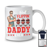 Personalized Best Flippin' Daddy, Happy Father's Day Grill BBQ Daddy Custom Name, Family T-Shirt