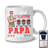 Personalized Best Flippin' Papa, Happy Father's Day Grill BBQ Papa Custom Name, Family T-Shirt
