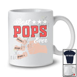 Personalized Best Pops Ever; Joyful Father's Day Custom Name Son Daughter Hands T-Shirt