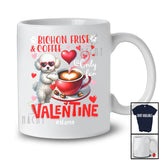 Personalized Bichon Frise And Coffee Only For Valentine; Lovely Custom Name Single; Animal T-Shirt