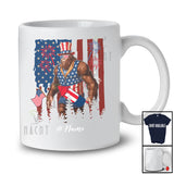 Personalized Bigfoot Patriotic American Flag; Awesome 4th of July Custom Name Patriotic T-Shirt