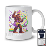 Personalized Bigfoot Rock; Lovely Mardi Gras Bigfoot Sunglasses Bass Player; Custom Name Guitarist T-Shirt