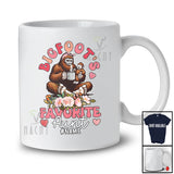 Personalized Bigfoot's Favorite Aunt; Floral Mother's Day Flowers Bigfoot; Custom Name Family T-Shirt