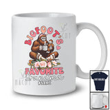 Personalized Bigfoot's Favorite Grandma; Floral Mother's Day Flowers Bigfoot; Custom Name Family T-Shirt