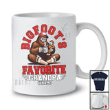 Personalized Bigfoot's Favorite Grandpa; Awesome Father's Day Bigfoot Lover; Custom Name Family T-Shirt