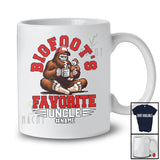 Personalized Bigfoot's Favorite Uncle; Awesome Father's Day Bigfoot Lover; Custom Name Family T-Shirt