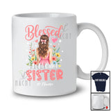Personalized Blessed to be Called Sister; Joyful Mother's Day Custom Name Girl Women Flower T-Shirt