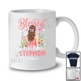 Personalized Blessed to be Called Stepmom; Joyful Mother's Day Custom Name Girl Women Flower T-Shirt