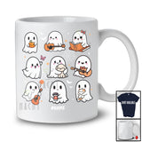 Personalized Boo Activities; Joyful Halloween Custom Name Boo Ghost Playing Guitar; Family T-Shirt