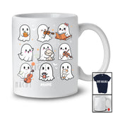 Personalized Boo Activities; Joyful Halloween Custom Name Boo Ghost Playing Violin; Family T-Shirt