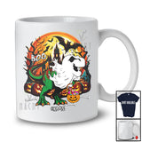 Personalized Custom Name Boo; Humorous Halloween Boo Ghost Costume T-Rex Pumpkin Candy T-Shirt