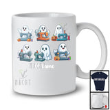 Personalized Boo Ghost Sewing; Lovely Halloween Custom Name Tailor; Family T-Shirt