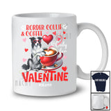 Personalized Border Collie And Coffee Only For Valentine; Lovely Custom Name Single; Animal T-Shirt