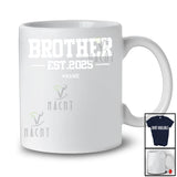 Personalized Brother Est 2025; Amusing Father's Day Pregnancy Vintage; Custom Name Family T-Shirt