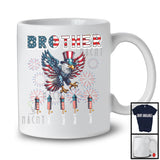 Personalized Brother, Amazing 4th Of July Custom Name Sibling Cousin, Eagle USA Flag Patriotic T-Shirt