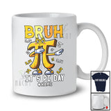 Personalized Bruh It's Pi Day 3.14; Joyful Pi Symbol Dabbing; Custom Name Math Teacher Students T-Shirt