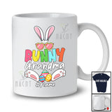 Personalized Bunny Grandma; Adorable Easter Bunny Sunglasses; Custom Name Grandma Family T-Shirt