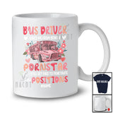 Personalized Bus Driver Saved Me From Being A Pornstar; Floral Custom Name Proud Couple T-Shirt