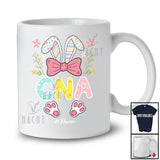 Personalized CNA; Lovely Bunny Egg Hunt Flowers; Custom Name Nurse Nursing Jobs Family T-Shirt