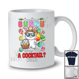 Personalized Can Some Bunny Bring Me A Cocktail; Joyful Easter Custom Name Bunny Drinking T-Shirt