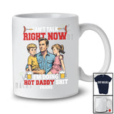 Personalized Can't Talk Right Now; Joyful Father's Day Custom Name Busy Daddy BBQ Beer; Family T-Shirt