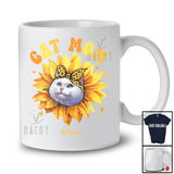 Personalized Cat Mom; Amazing Mother's Day Custom Name Kitten Owner; Sunflower T-Shirt