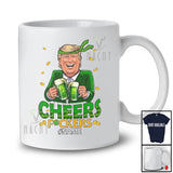 Personalized Cheers F*ckers; Amazing St. Patrick's Day Trump Custom Name Drinking Beer; Shamrocks T-Shirt