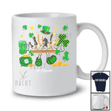 Personalized Chess Drinking Beer; Lovely St. Patrick's Day Shamrock; Custom Name Player T-Shirt