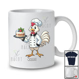 Personalized Chicken Chef Cook Cooking; Lovely Custom Name Lunch Lady Chef Animal T-Shirt