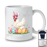 Personalized Chicken Sunglasses Eating Carrot; Lovely Easter Custom Name Farmer; Farm Eggs Hunt T-Shirt