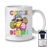 Personalized Chicks Dig Me; Lovely Easter Bunny Chick Egg Hunt; Custom Name Chicken Farmer T-Shirt