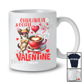 Personalized Chihuahua And Coffee Only For Valentine; Lovely Custom Name Single; Animal T-Shirt