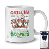 Personalized Chillin With 2nd Grade Gnomies; Joyful Christmas Custom Name Teacher Gnomes T-Shirt