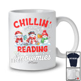 Personalized Chillin' With My Reading Snowmies; Amusing Christmas Snowman; Custom Name Teacher T-Shirt