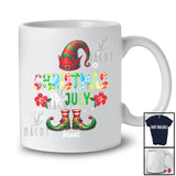 Personalized Christmas In July; Awesome Summer Vacation Custom Name Elf Groovy; Family T-Shirt
