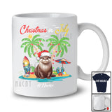 Personalized Christmas In July; Lovely Summer Vacation Custom Name Otter Beach; Sea Animal T-Shirt