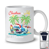 Personalized Christmas In July; Lovely Summer Vacation Custom Name Shark Beach; Sea Animal T-Shirt