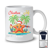 Personalized Christmas In July; Lovely Summer Vacation Custom Name Starfish Beach; Sea Animal T-Shirt