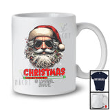 Personalized Christmas Is Loading; Sarcastic X-mas Santa Face Sunglasses; Custom Name Family T-Shirt