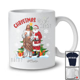 Personalized Christmas Squad; Amusing Custom Name Jesus And Santa As Friends; Family T-Shirt