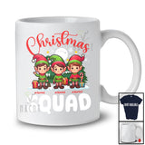 Personalized Christmas Squad; Awesome X-mas Custom Name Three Elf; Snowing Family T-Shirt