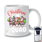 Personalized Christmas Squad; Awesome X-mas Custom Name Three Santa; Snowing Family T-Shirt