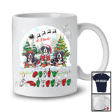 Personalized Christmas; Lovely Custom Name Greater Swiss Mountains; ASL Sign Language Moon T-Shirt