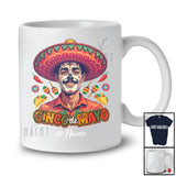 Personalized Cinco De Mayo; Adorable Custom Name Mexican Man Sombrero; Mexico Family T-Shirt
