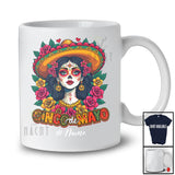 Personalized Cinco De Mayo; Adorable Custom Name Mexican Women Sombrero; Mexico Family T-Shirt