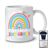 Personalized Class Of 2025 Rock 2nd Grade; Joyful Back To School Rainbow; Custom Name Students T-Shirt