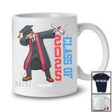Personalized Class Of 2025; Joyful Graduation Seniors Dabbing Boy; Custom Name Men Graduate T-Shirt