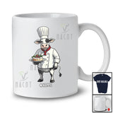 Personalized Cooking Cow Chef Cook; Lovely Custom Name Lunch Lady Chef Farmer T-Shirt