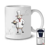 Personalized Cooking Sheep Chef Cook; Lovely Custom Name Lunch Lady Chef Farmer T-Shirt