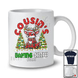 Personalized Cousin's Baking Crew; Wonderful Christmas Red Plaid Reindeer; Custom Name Family T-Shirt